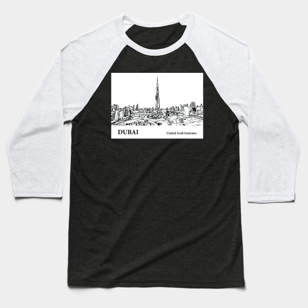 Dubai - United Arab Emirates Baseball T-Shirt by Lakeric